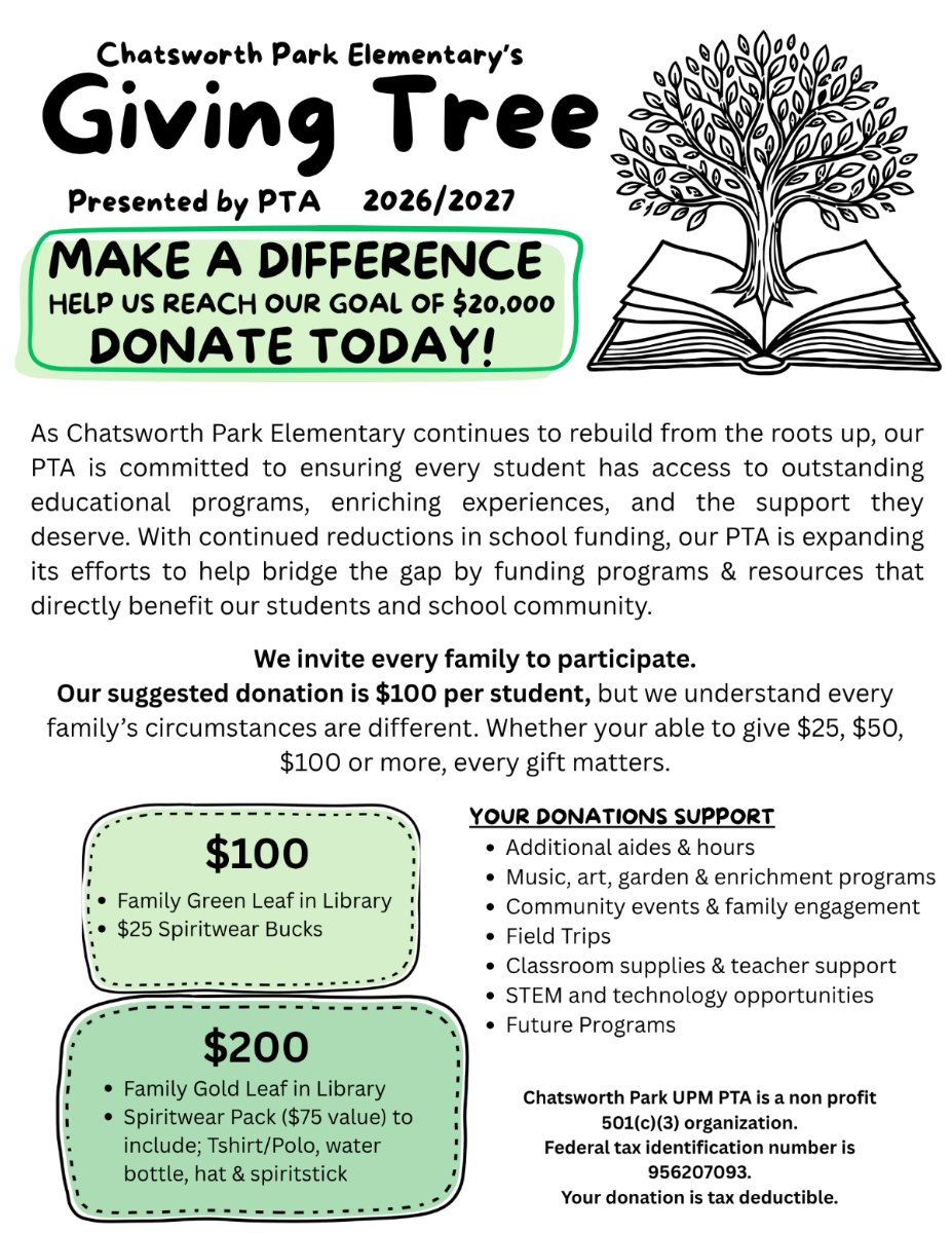 PTA Giving Tree Drive - Aug 17-31, 2026